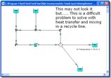 Heat transfer and mixing in a recycle line
